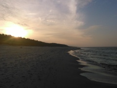 Zachód Słońca na Plaży